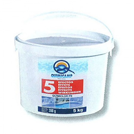 Comprar Cloro Pastillas 5 Efectos 250 Gr 5 Kg Bidon Qp 256090 al Mejor Precio