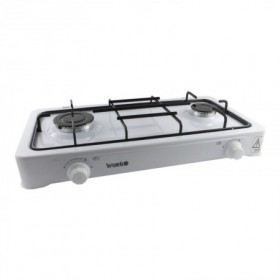Comprar Cocina Gas 2 Fuegos Quemador Esmalte 58X30 Cm  Wurko 27031 al Mejor Precio