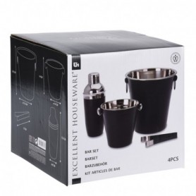 Comprar Coctel Negro Inoxidable 4 Piezas  Juego Excellent 172045 al Mejor Precio