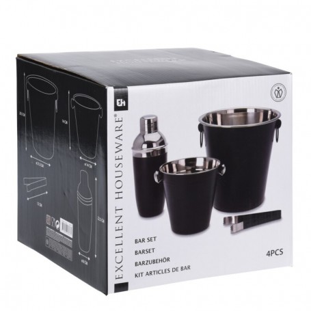 Comprar Coctel Negro Inoxidable 4 Piezas  Juego Excellent 172045 al Mejor Precio