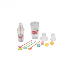 Comprar Coctelera Plastico Con Accesorios 9 Piezas 23X8 Cm   Excellent 20054 al Mejor Precio