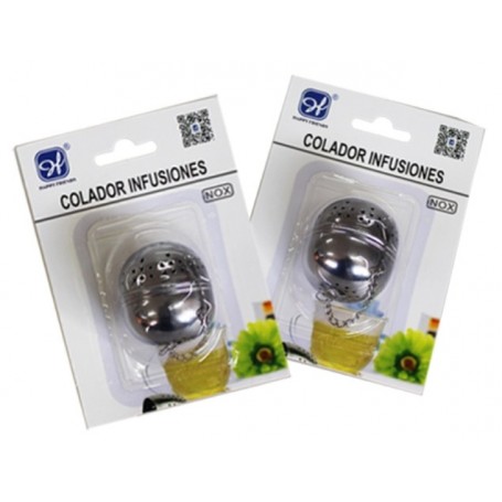 Comprar Colador Infusiones Bola Inoxidable Blister Happyfriends 30086 al Mejor Precio