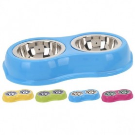 Comprar Comedero Doble Inoxidable Color  Importacion 210040 al Mejor Precio