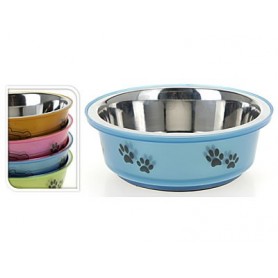 Comprar Comedero Inoxidable Colores 14 Cm  Importacion 210033 al Mejor Precio