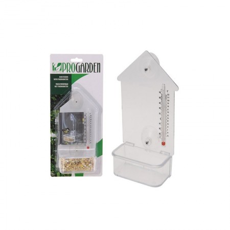 Comprar Comedero Pajaros + Termometro 18X10 Cm Blister Progarden 210007 al Mejor Precio