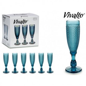 Comprar Copas Flauta Azul 18 Cl Estuche 6 Vivalto 20441 al Mejor Precio