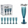Comprar Copas Flauta Azul 18 Cl Estuche 6 Vivalto 20441 al Mejor Precio