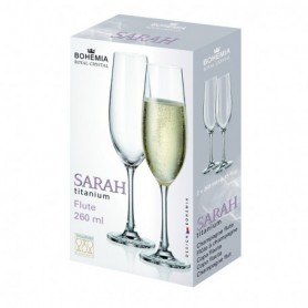 Comprar Copas Flauta Sarah 260Ml. 2 Piezas Estuche 2 Bohemia 101444 al Mejor Precio