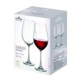 Comprar Copas Vino Sarah 690 Ml 2 Piezas Estuche 2 Bohemia 101442 al Mejor Precio