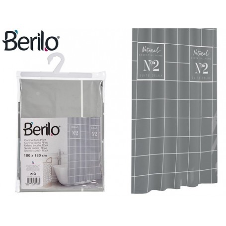 Comprar Cortina Baño Natural 180X180 Cm  Berilo 15063 al Mejor Precio