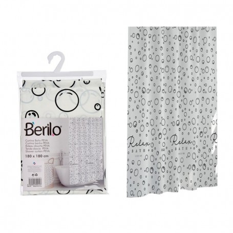 Comprar Cortina Baño Relax 180X180 Cm  Berilo 15045 al Mejor Precio