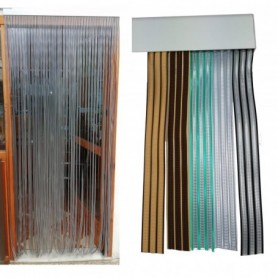 Comprar Cortina Tiras 90X210 Cm Negra  Wurko 121077 al Mejor Precio
