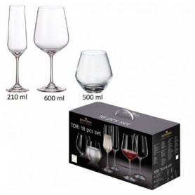 Comprar Cristaleria 18 Piezas Tori  Bohemia 101402 al Mejor Precio