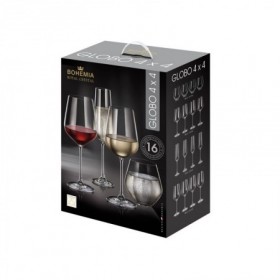 Comprar Cristaleria Globo 4X4 16 Piezas  Bohemia 101446 al Mejor Precio