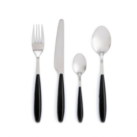 Comprar Cuberteria Black Look 24 Piezas  Quid 1597 al Mejor Precio