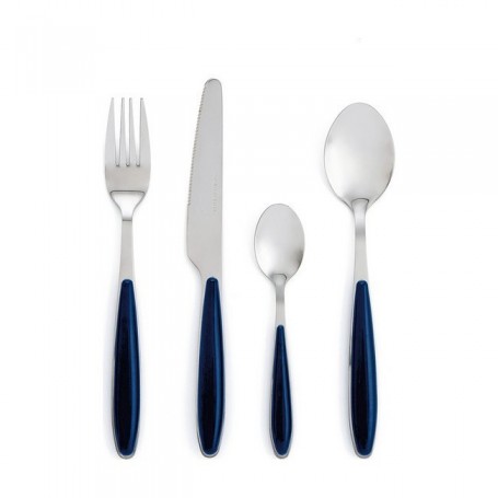 Comprar Cuberteria Dark Blue Look 24 Piezas  Quid 1571 al Mejor Precio