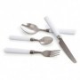 Comprar Cuberteria Habitat Blanca + Bandeja 16 Piezas  Quid 1569 al Mejor Precio