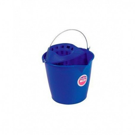 Comprar Cubo + Escurridor Redondo 13L Azul 9213  Plastiken 245109 al Mejor Precio