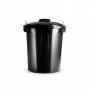Comprar Cubo Basura 51L + Tapa Negro  Plasticforte 35255 al Mejor Precio