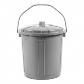 Comprar Cubo Basura N2 35X33 Cm Gris  Atlas 239015 al Mejor Precio