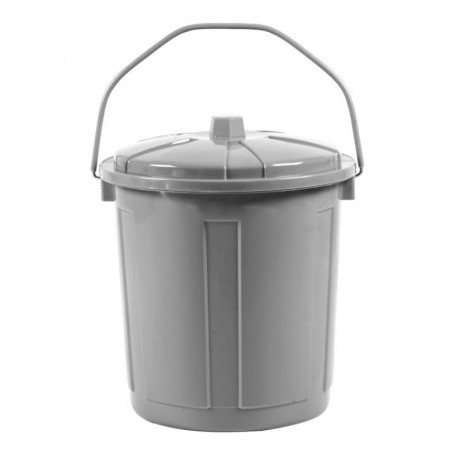 Comprar Cubo Basura N2 35X33 Cm Gris  Atlas 239015 al Mejor Precio