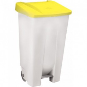 Comprar Cubo Con Ruedas + Pedal 80 L Amarillo  Denox 245029 al Mejor Precio