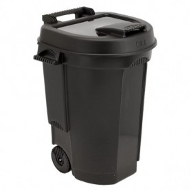 Comprar Cubo Con Ruedas 110 L Negro  Eda 214053 al Mejor Precio