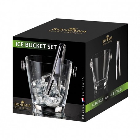 Comprar Cubo Hielo 14 Cm + Pinza  Bohemia 101409 al Mejor Precio