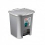 Comprar Cubo Pedal Cube 7,5 L Plata  Plasticforte 35163 al Mejor Precio