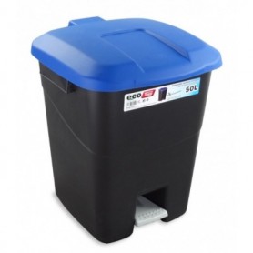 Comprar Cubo Pedal Eco Tapa Azul 50 Litros  Tayg 31124 al Mejor Precio
