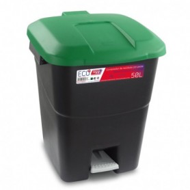 Comprar Cubo Pedal Eco Tapa Verde 50 Litros  Tayg 31154 al Mejor Precio