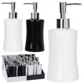 Comprar Dispensador Jabon Ceramico Blanco/Negro  Importacion 173005 al Mejor Precio