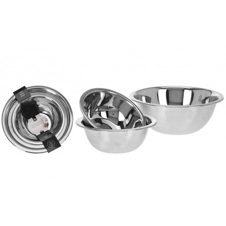 Comprar Ensaladeras Bol Inoxidable 18+20+24 Cm Lote 3 Excellent 172057 al Mejor Precio