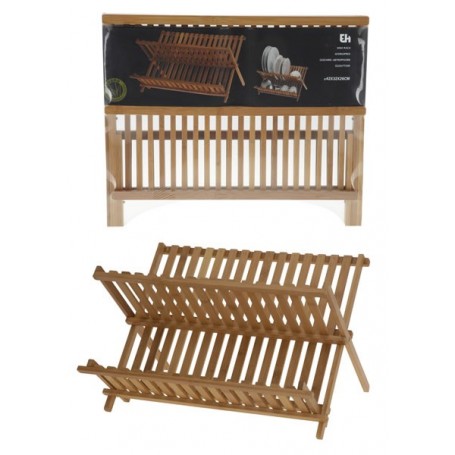 Comprar Escurreplatos Bambu Plegable 42X32 Cm  Excellent 24023 al Mejor Precio