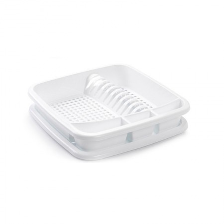 Comprar Escurreplatos Cuadrado Blanco  Plasticforte 35078 al Mejor Precio