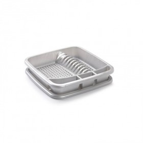 Comprar Escurreplatos Cuadrado Plata  Plasticforte 35079 al Mejor Precio