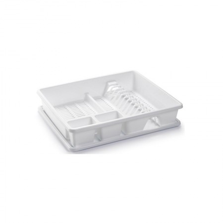 Comprar Escurreplatos Rectangular Blanco  Plasticforte 35077 al Mejor Precio