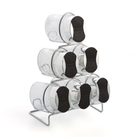 Comprar Especiero Inoxidable Vertical Renova 6 Piezas  Quid 1590 al Mejor Precio