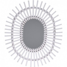 Comprar Espejo Madera Sol Blanco 58X49 Cm  Importacion 17053 al Mejor Precio