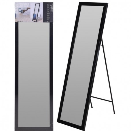 Comprar Espejo Pie Negro 126X36 Cm  Importacion 208007 al Mejor Precio
