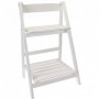 Comprar Estanteria Madera 2 Pisos Blanca 41X32X70 Cm  Importacion 143951 al Mejor Precio