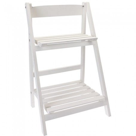 Comprar Estanteria Madera 2 Pisos Blanca 41X32X70 Cm  Importacion 143951 al Mejor Precio