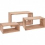 Comprar Estanterias Madera Rectangulares Lote 3 Storage 17021 al Mejor Precio