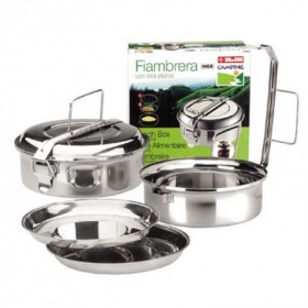 Comprar Fiambrera Con Platos Inoxidable 14 Cm  Ibili 12092 al Mejor Precio