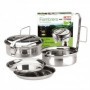 Comprar Fiambrera Con Platos Inoxidable 18 Cm  Ibili 12093 al Mejor Precio