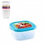Comprar Fiambrera Cuadrada 1 Litro  Plasticforte 35109 al Mejor Precio