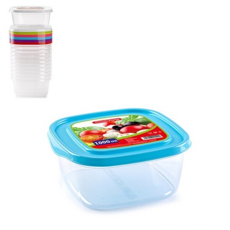 Comprar Fiambrera Cuadrada 1 Litro  Plasticforte 35109 al Mejor Precio