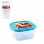 Comprar Fiambrera Cuadrada 1 Litro  Plasticforte 35109 al Mejor Precio