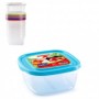 Comprar Fiambrera Cuadrada 1,5 Litros  Plasticforte 35110 al Mejor Precio
