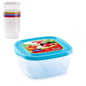 Comprar Fiambrera Cuadrada 2,5 Litros  Plasticforte 35111 al Mejor Precio
